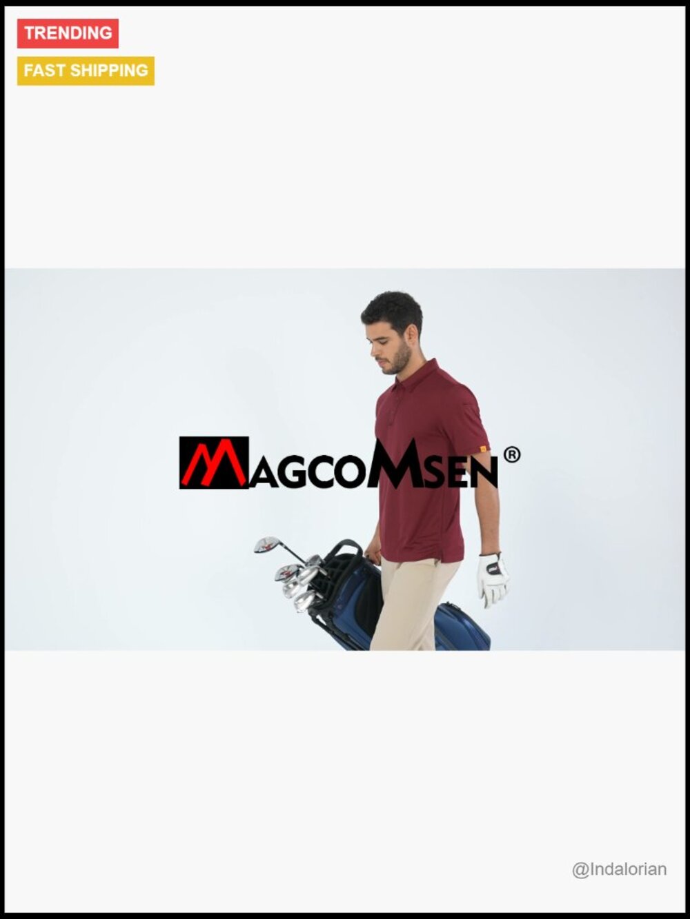 Polyester Golf Polo Shirt Short Sleeve Dry Fit Moisture Wicking UPF 50+ - Picture 7 of 7